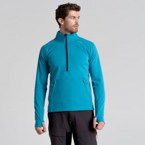 Férfi Craghoppers Dynamic Pro Half Zip Polár Pulóverek Kék | SHWPOX097