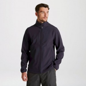 Férfi Craghoppers Expert Basecamp Softshell Kabát Sötétkék | QULIEN182