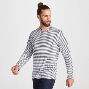 Férfi Craghoppers NosiLife Talen Long Sleeve Póló Sötétkék | GRHEYQ941