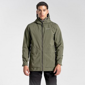 Férfi Craghoppers Toledo Gore Tex Kabát Olivazöld | OCBFEH631