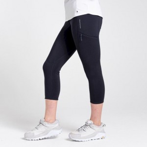 Női Craghoppers Dynamic Cropped Leggings Sötétkék | KPLSYU942