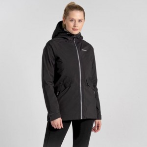 Női Craghoppers Minola Gore Tex Kabát Fekete | ZAHKPD835