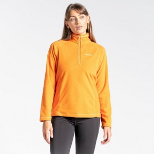 Női Craghoppers Miska Half Zip Polár Pulóverek Narancssárga | XMWJQK317