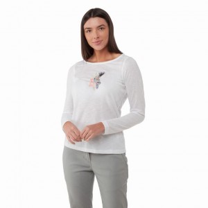 Női Craghoppers NosiLife Erin Long Sleeve Póló Fehér | MANLXO845