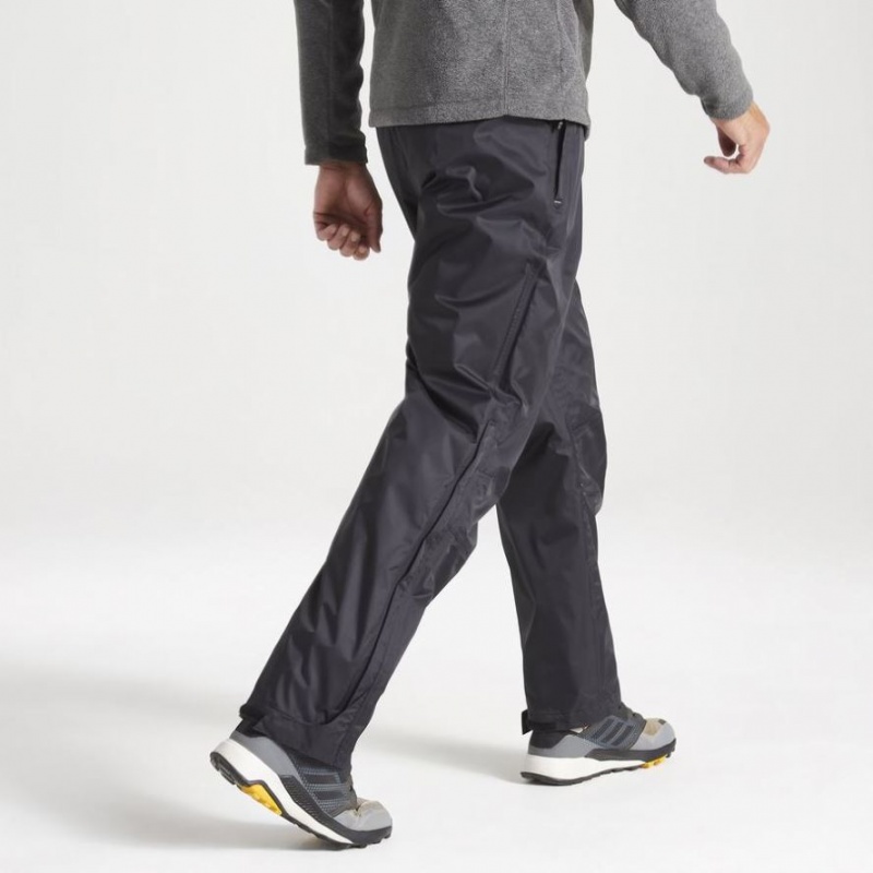 Férfi Craghoppers Ascent Overtrousers Nadrág Fekete | RPEMZJ896