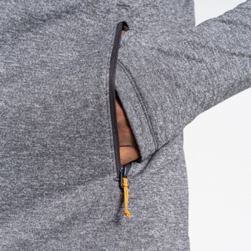 Férfi Craghoppers Dynamic Csuklyás Half Zip Póló Szürke | DSKZHA209