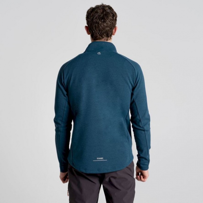 Férfi Craghoppers Dynamic Pro Half Zip Polár Pulóverek Sötétkék | BEUOAR965