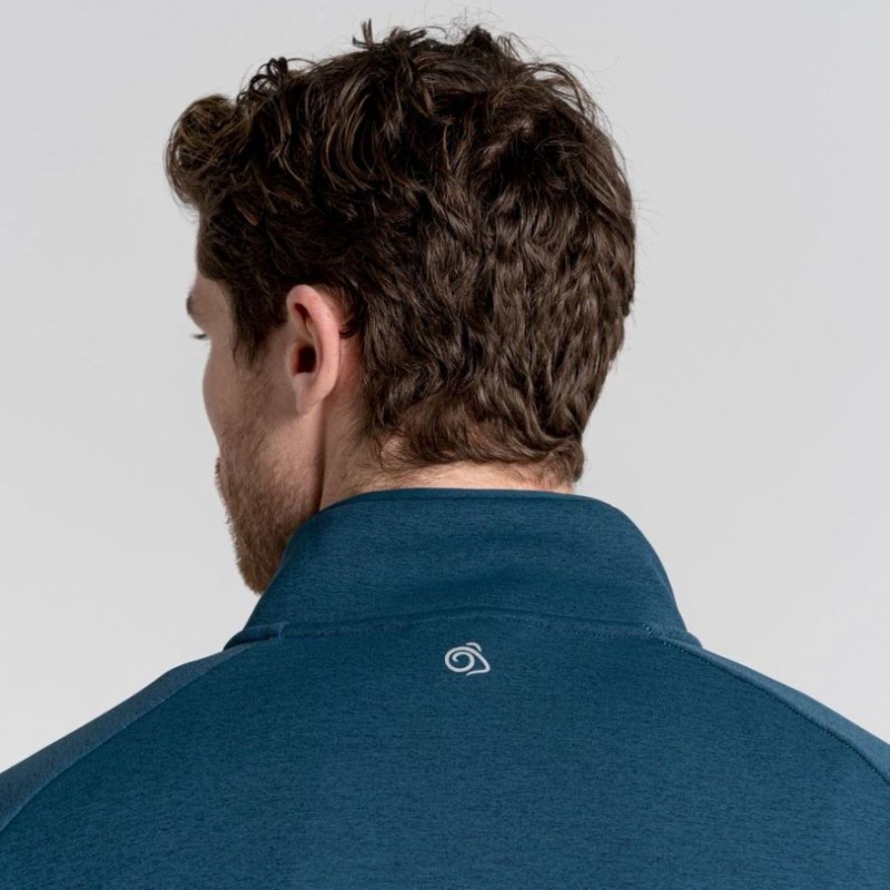 Férfi Craghoppers Dynamic Pro Half Zip Polár Pulóverek Sötétkék | BEUOAR965