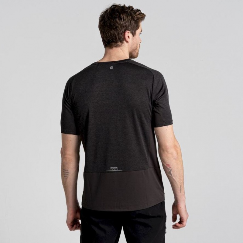 Férfi Craghoppers Dynamic Pro Rövid Sleeve Póló Fekete | JRBQVM473