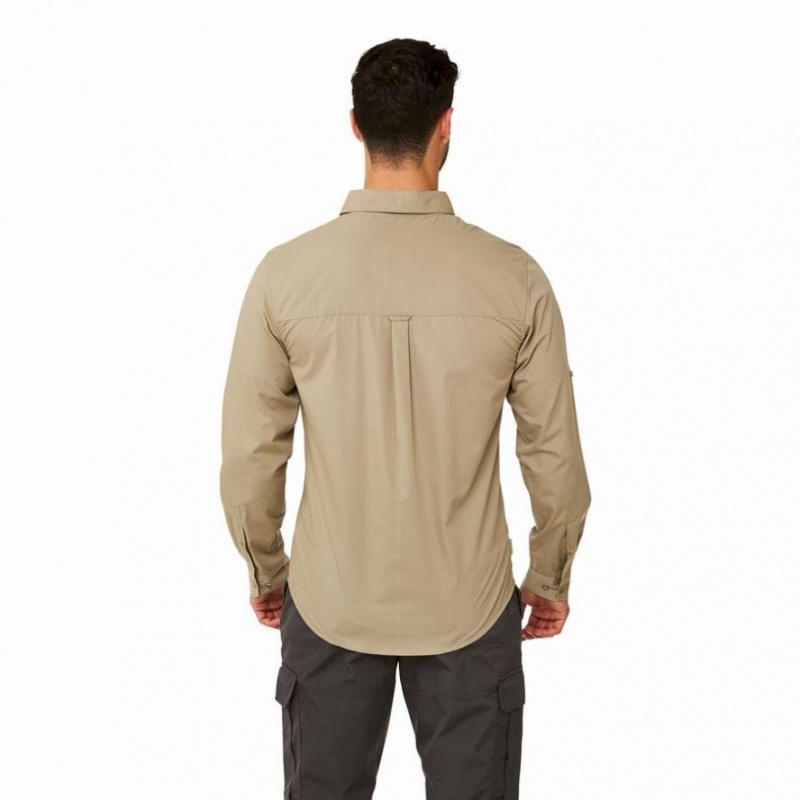 Férfi Craghoppers Kiwi Boulder Long Sleeve Ingek Khaki | VZFXKY374