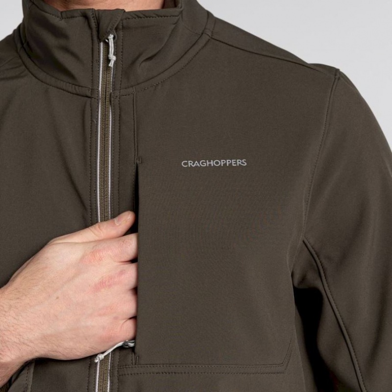 Férfi Craghoppers Könnyű Altis Softshell Kabát Barna | DJXGUZ768