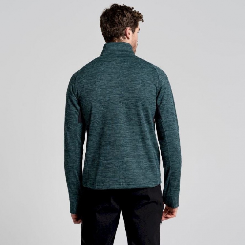 Férfi Craghoppers Tarbert Half Zip Polár Pulóverek Zöld | RUVWIZ054