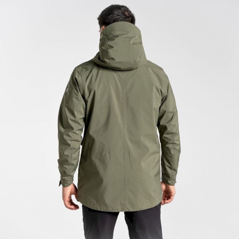 Férfi Craghoppers Toledo Gore Tex Kabát Olivazöld | OCBFEH631