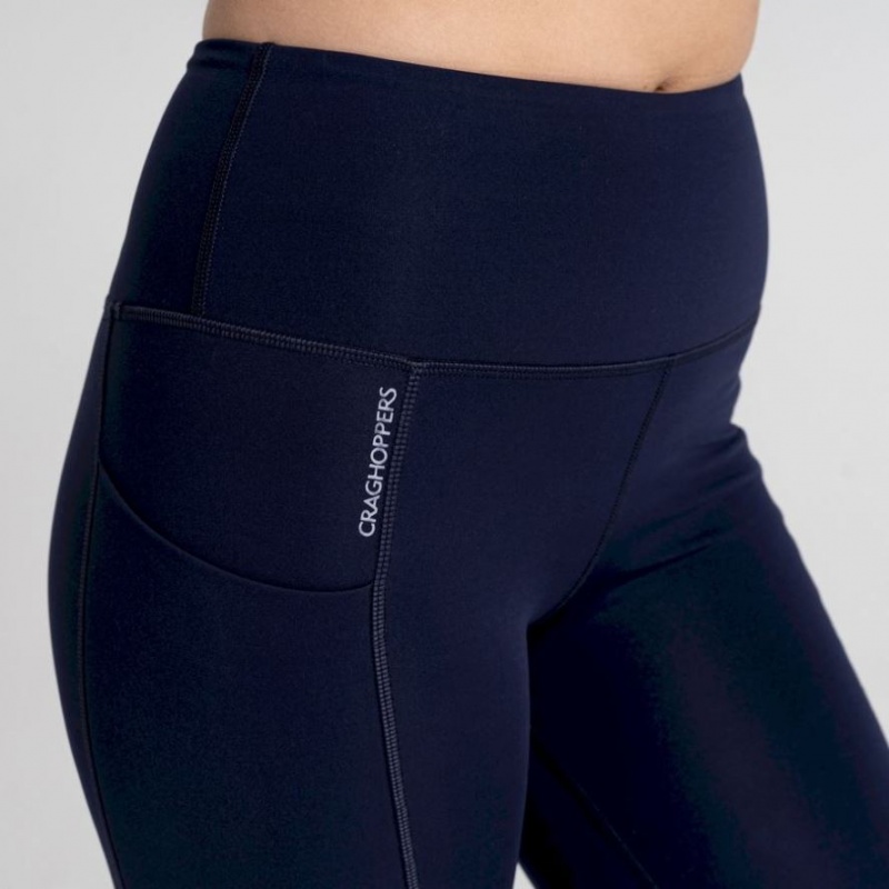 Női Craghoppers Compression Thermal Leggings Sötétkék | OIDAHF052