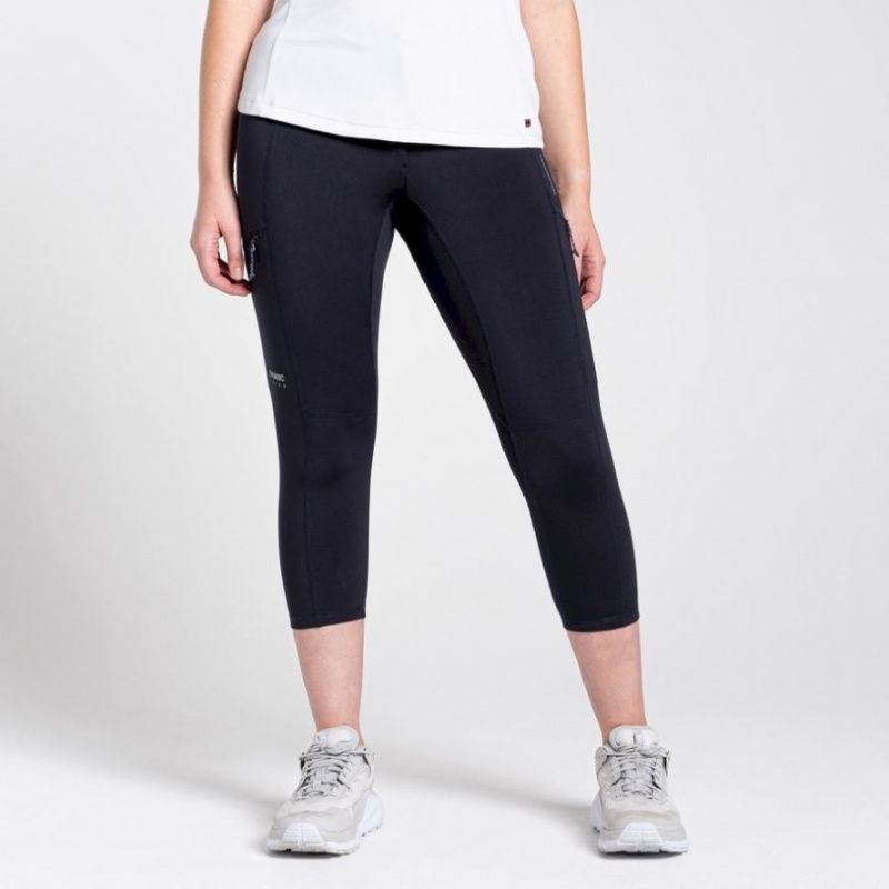 Női Craghoppers Dynamic Cropped Leggings Sötétkék | KPLSYU942