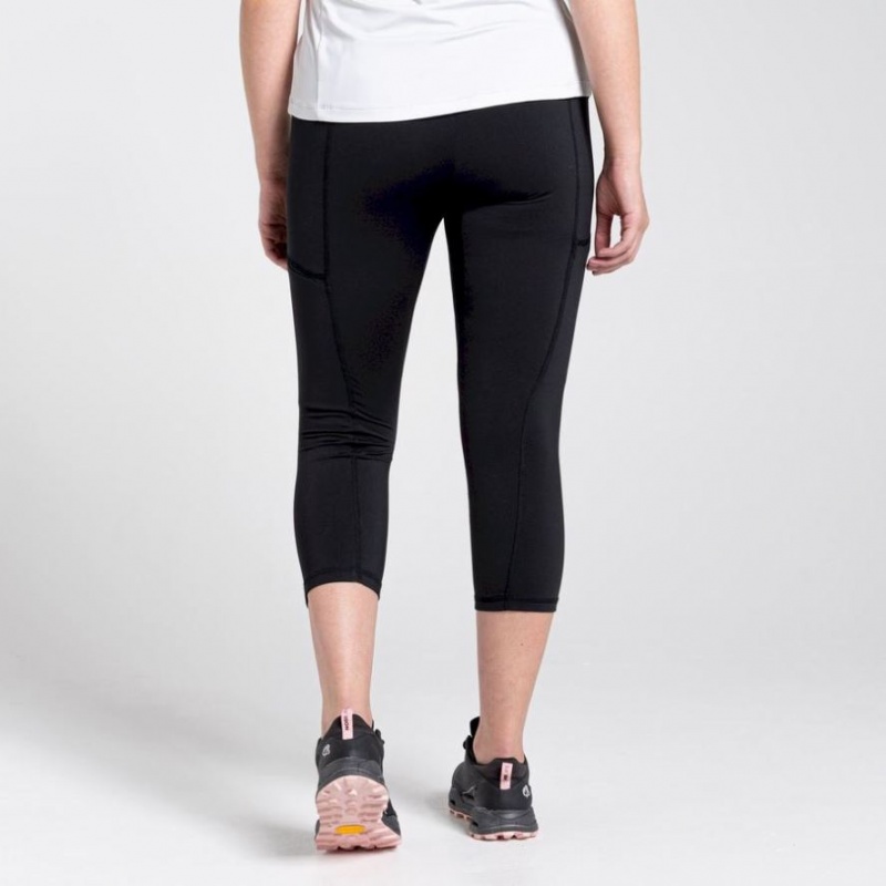 Női Craghoppers Dynamic Cropped Leggings Fekete | OGSMAZ628