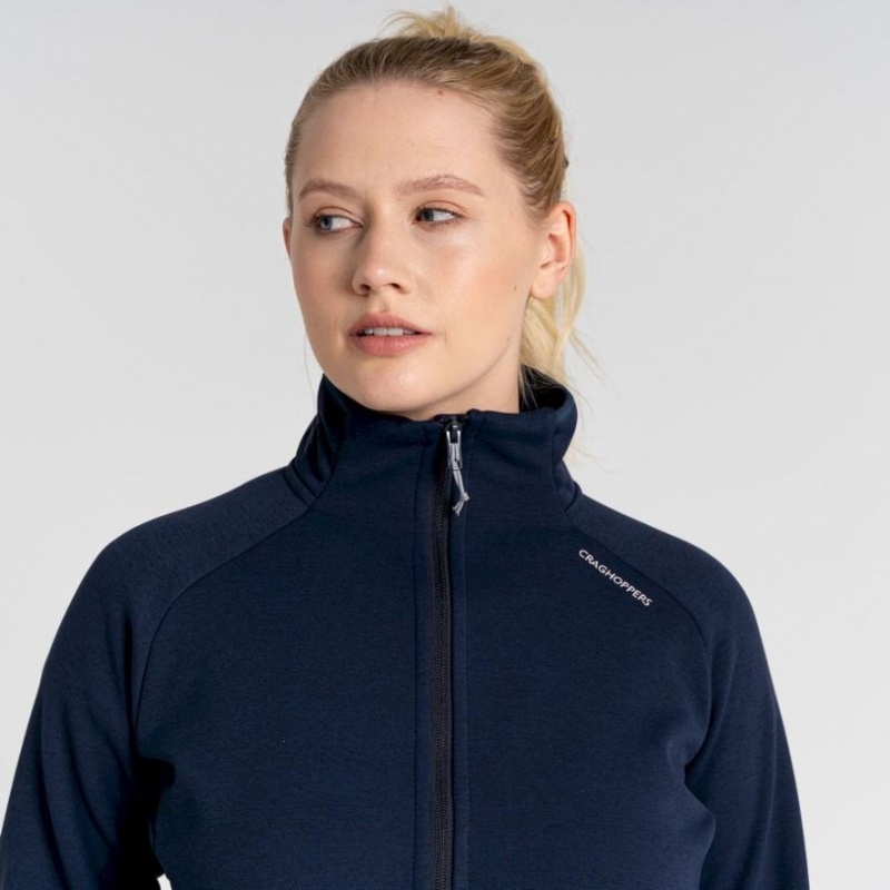 Női Craghoppers Dynamic Pro Half Zip Polár Pulóverek Sötétkék | HWYPCA163