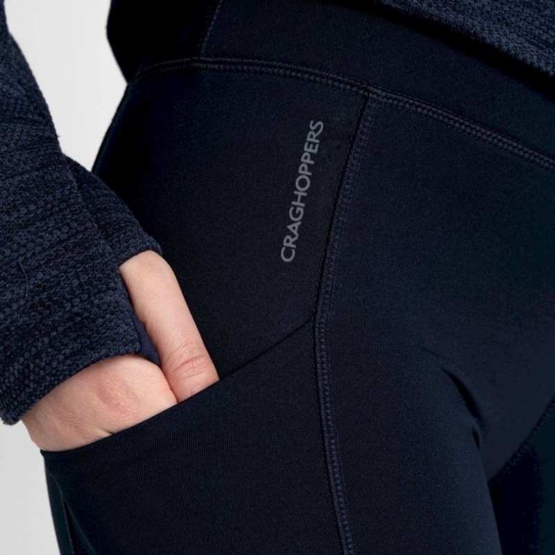 Női Craghoppers Kiwi Thermal Leggings Sötétkék | AIQHNG489