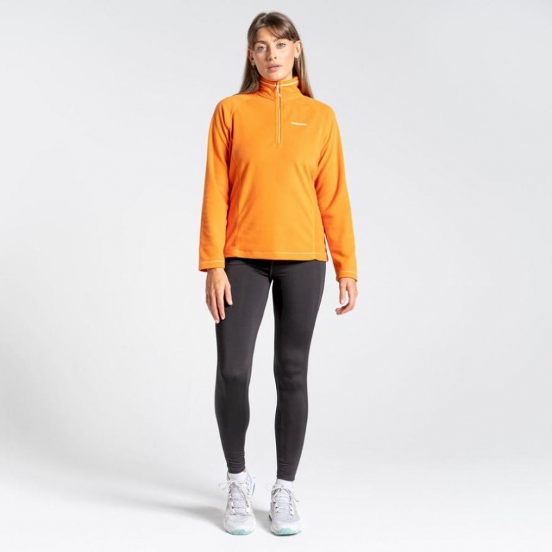 Női Craghoppers Miska Half Zip Polár Pulóverek Narancssárga | XMWJQK317