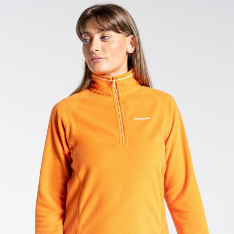 Női Craghoppers Miska Half Zip Polár Pulóverek Narancssárga | XMWJQK317