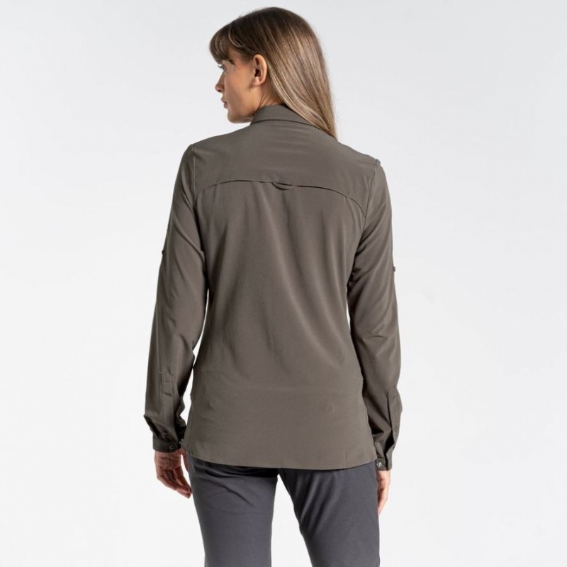 Női Craghoppers NosiLife Pro IV Long Sleeve Ingek Khaki | LVOSGY134